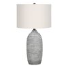 Lighting, Table Lamp, Resin, Modern - Gray / Cream - Image 2