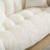 Cozy Beanbag Chair With High Resilience Foam Core For 2 - Beige - Image 10