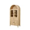 Vintage Dome Cabinet With High Quality Materials And Large Storage Space In - Natural - Image 6