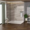 Multi Function Adjustable Hand Shower 7 Function Hand Shower, Wall Mounted - Brushed Nickel - Image 6