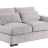 Tatman - Linen Blend Sectional With 2 Ottomans - Light Gray - Image 3