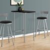 Home Bar Table With Bar Height Small Rectangular For Kitchen - Black - Image 3