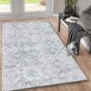 Toucan - Washable Non - Slip Area Rug - Silver - Image 4