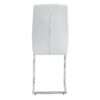 Modern Dining Chairs With Padded Seat Metal Legs (Set of 8) - White - Image 9
