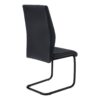 Dining Chair, Side, Upholstered For Dining Room Durable Construction (Set of 2) - Black - Image 3