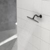 8" Shower Arm With Flange, Adjustable Angles - Matte Black - Image 6