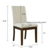 Back Dining Chair (Set of 2) - Beige - Image 3