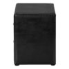 Nightstand, Storage Drawer, Upholstered, Transitional - Black - Image 3