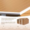 Heavy Duty Storage Shed With Windows, Lockable Door & Ventilation - Brown - Image 5