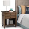 Carlton - Bedside Table - Rustic Natural Aged Brown - Image 8