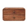 2 Drawer Floating Bedside Table - Caramel - Image 10