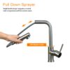 Kitchen Faucet With Pull Down Sprayer - Brushed Nickel - Image 7