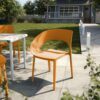1 Piece Designed Single Chair, UV Resistant, Waterproof And Wear Resistant - Tropical Orange - Image 13