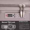 Hardshell Suitcase Double Spinner Wheels Pp Luggage Sets Lightweight Durable Suitcase With Tsa Lock, 3 Piece Set (20/24/28) - Griege - Image 5