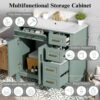 36" Bathroom Vanity With Sink, Soft Close Doors, And Storage Drawers - Green - Image 5