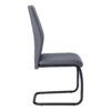 Dining Chair, Side, Upholstered, Contemporary & Modern (Set of 2) - Gray - Image 4