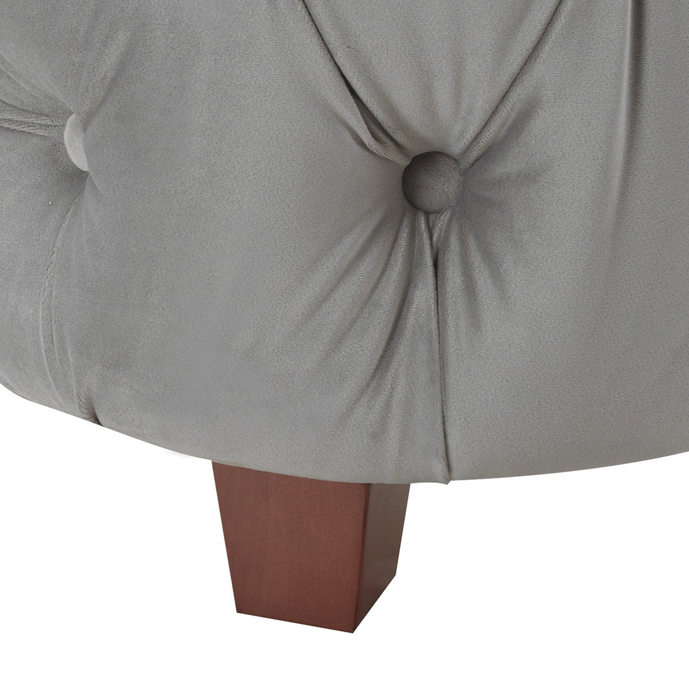 Brooklyn - Queen Tufted Panel Bed Headboard And Footboard Set - Opal Gray - Image 3