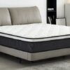 10" King Hybrid Mattress A Box, Pillow Top Bed Cushion With Breathable And Hypoallergenic Design, Medium Firm For Lumbar Support - White / Gray - Image 5
