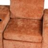 L Shaped Convertible Sofa Bed With Pull Out Bed, Cup Holders, And Storage - Orange - Image 23