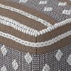 Mapleton - Outdoor / Indoor Pouf - Beige Gray / White - Image 4