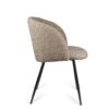 Adjust Legs Upholstered Teddy Faux Fur Dining Armrest Chair (Set of 2) - Light Brown - Image 11