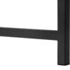 Corner Accent Console Table For Entryway, Marble Look Contemporary & Modern - Black - Image 7
