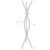 Free Standing Coat Rack 3 Hooks For Entryway - Espresso - Image 4