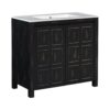 Bathroom Vanity Organizer With Sink, Handcrafted Solid Storage Cabinet - Espresso - Image 16