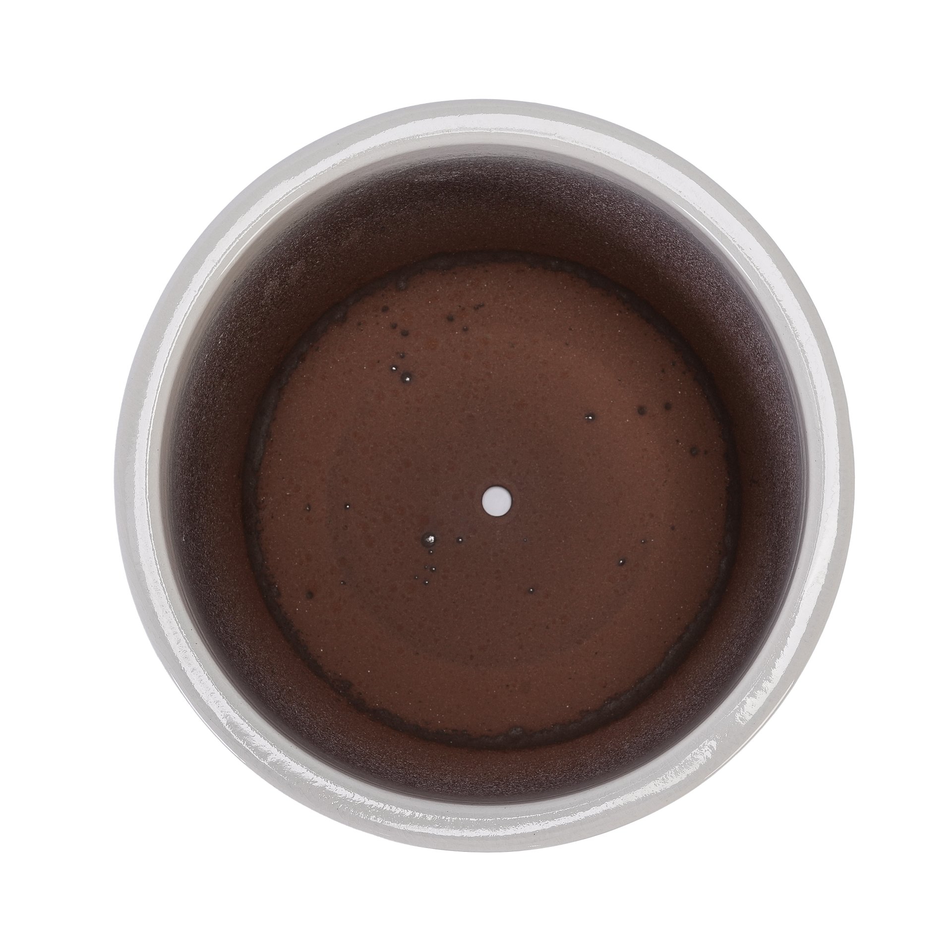 Ceramic Flowerpot, Planter For Patio, Garden, Windowsill - Milk White - Image 9