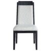 Dining Side Chair (Set of 2) - Black / Ivory - Image 5