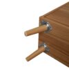 Allen - Rattan 2 Door 1 Drawer Cabinet Shoe Rack For Entrance, Double Layer - Walnut - Image 19