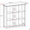 Artisan - 9 Cube Bookcase And Storage Unit - Distressed Gray - Image 6