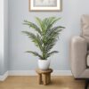 28" Tall, Artificial Plant, Palm Tree, Indoor, Faux, Fake, Floor, Greenery, Potted, Real Touch, Decorative - Green / White - Image 5