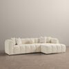 Beatrice - Modern Tufted Right Sectional Sofa - Ivory - Image 12