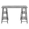 Computer Desk For Home Office, Laptop, Storage Shelves, Convenient Design - Gray - Image 3