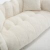 Cozy Beanbag Chair With High Resilience Foam Core For 2 - Beige - Image 17