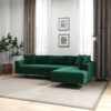 Mano - Right Facing L-Shaped Sectional Sofa - Green - Image 3