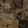 C-Shaped Accent Table Marble Look For Living Room - Espresso - Image 5