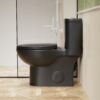 1 Piece Toilet With Tornado Flush, Soft Closing Seat, 12" Siphonic S Trap - Matte Black - Image 5