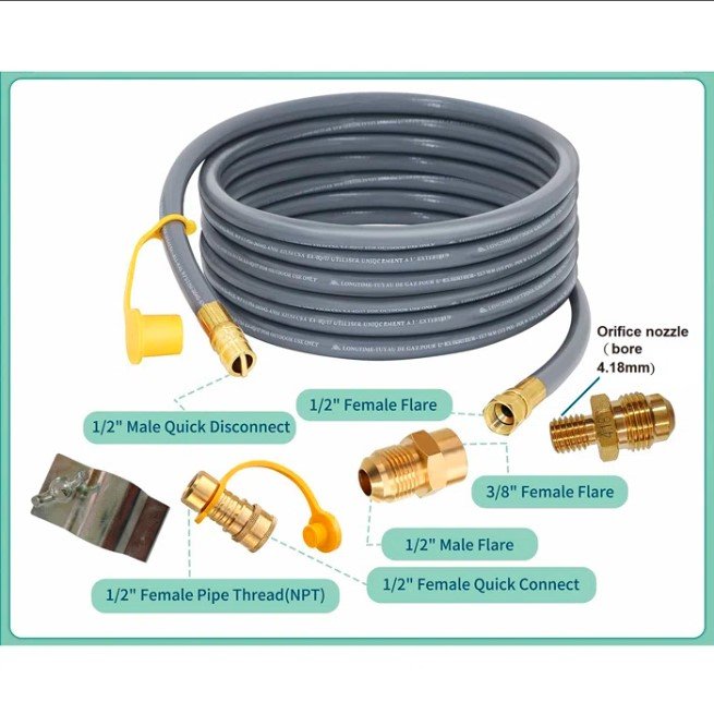 Fire Pit Gas Conversion Kit - Gray - Image 4