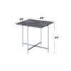 Adelae - End Table - Gray / Chrome - Image 5