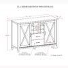 Ela - Sideboard With Wine Storage - Smoky Brown - Image 10