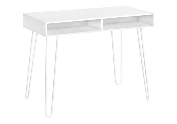 Modern Computer Desk, Laptop, Left, Right Set-Up, Storage Drawers, Work, Contemporary - White
