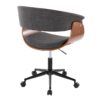 Vintage Mod - Mid-Century Modern Office Chair - Charcoal - Image 3