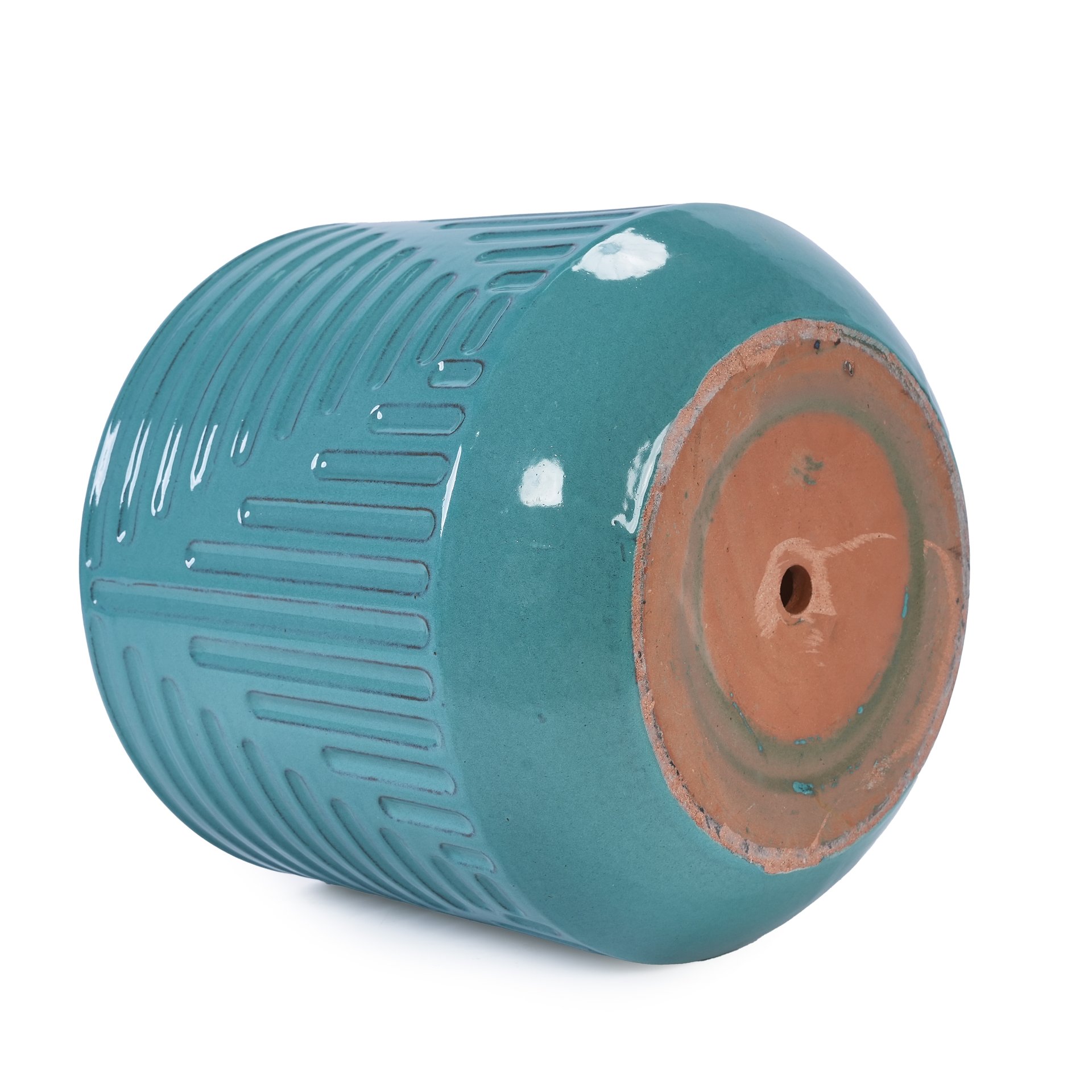 Ceramic Flowerpot, Planter For Patio, Garden, Windowsill - Cyan - Image 10