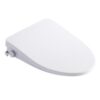 Smart Bidet Toilet Seat With Side Knob Adjustable Heated Seat With Water Temperature And Pressure Adjustment Portable Bidet - White - Image 6
