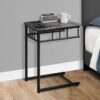C-Shaped Accent Table For Living Room - Gray - Image 3