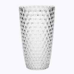 Leading Ware Diamond Cut Acrylic Drinking Glasses (Set of 4), Bpa Free, 19Oz - Clear