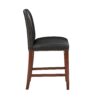 Blaire - Stationary Counter Stool With Nail Heads - Dark Brown - Image 5