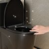 1 Piece Toilet With Tornado Flush, Dual Flush, And ADA Height Comfort Chair - Matte Black - Image 7